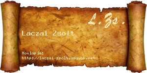 Laczai Zsolt névjegykártya